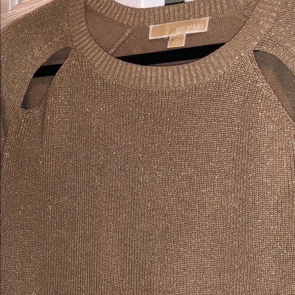 Michael Kors Glittery Gold Sweater - Picture 2 of 8